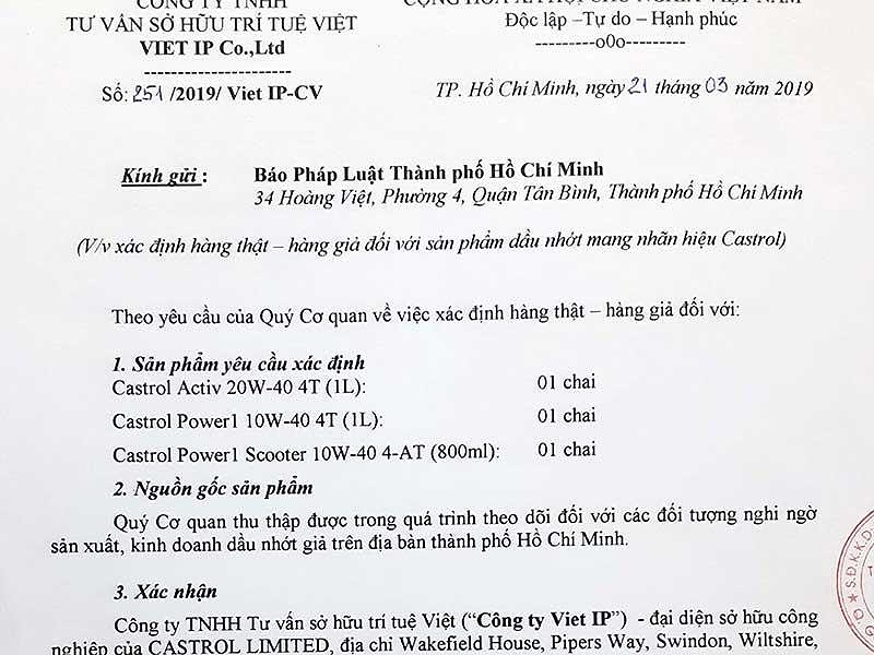 nhớt giả, nhớt giả thương hiệu nổi tiếng