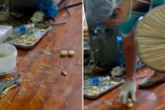 Cảnh đáng sợ trong xưởng làm bánh trung thu ở Trung Quốc