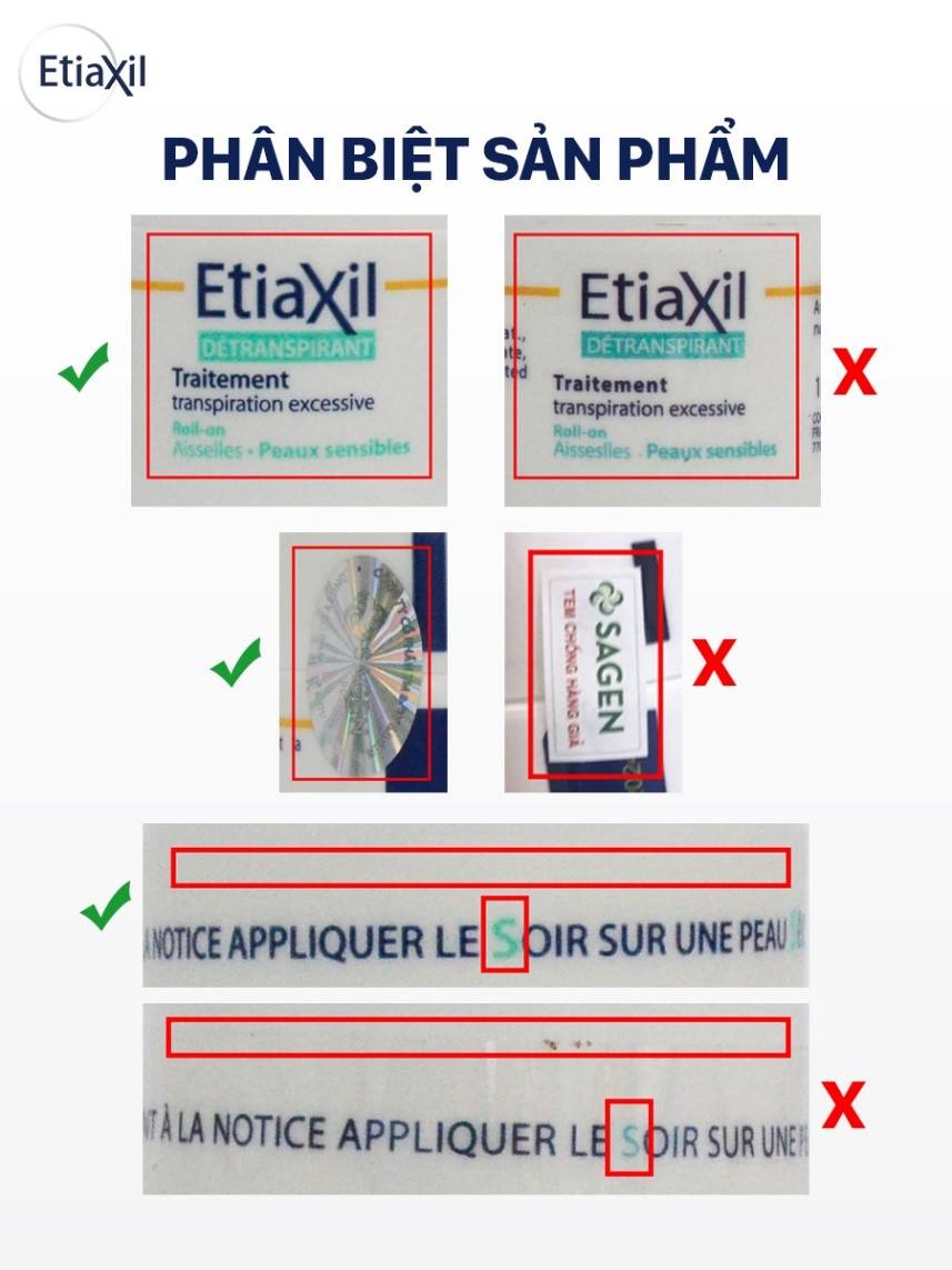 Phân biệt sản phẩm khử mùi ETIAXIL chính hãng và hàng giả