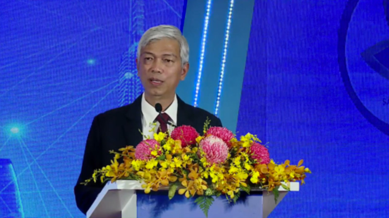 Phó Chủ tịch UBND TP.HCM Võ Văn Hoan phát biểu tại buổi Lễ tôn vinh, khen thưởng nhân ngày Doanh nhân Việt Nam 13/10/2022.