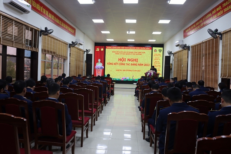 Đảng ủy Cục QLTT Lạng Sơn với 5 chỉ tiêu chủ yếu, 5 nhiệm vụ trọng tâm trong 2023