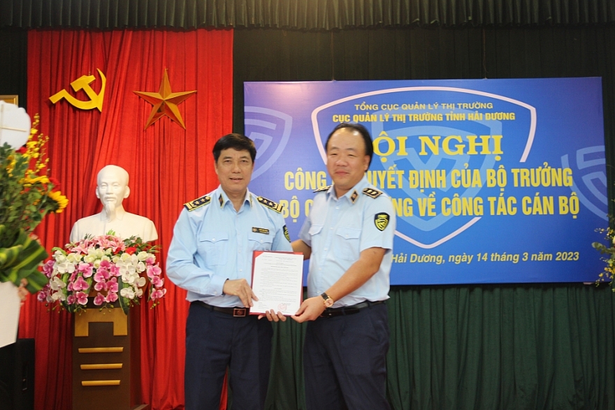 Ông Trần Văn Toàn giữ chức Cục trưởng Cục QLTT tỉnh Hải Dương