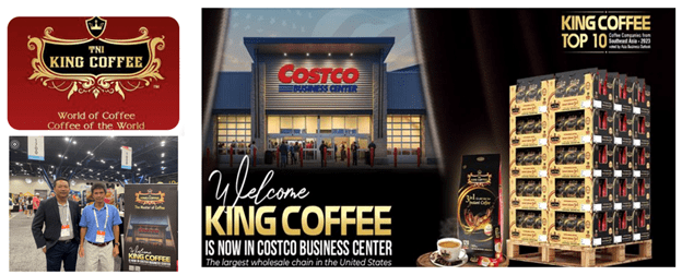 Thương hiệu King Coffee Việt Nam đã vào chuỗi bán buôn lớn nhất tại Mỹ