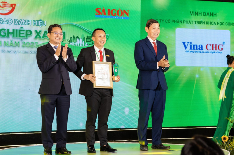 Vina CHG nhận giải thưởng Doanh nghiệp Xanh TP. HCM năm 2023